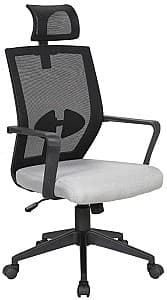 Fotoliu de birou MG-Plus Timon XY-6107H Negru / Gri