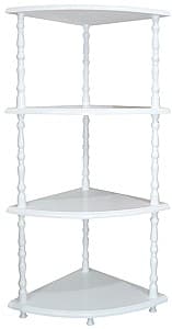 Навесная полка Viitorul 4 Уровня Белая