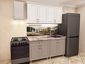 Кухня PS Mini MDF 1.2 m дуб конкордия/дуб полярный