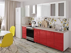 Bucatarie PS Lena 1.6 m Red/White