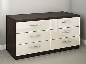 Comoda PS KX-150(6) mokko/bianco-bej