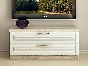 Комод PS КX-120 2 ящ. (фрезеровка.) кортон/белый