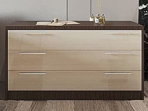 Комод PS К-120 (3 ящ.) Венге / Шамони Светлый