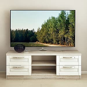 Comoda TV PS TVX-150 1.5m (frezare) corton/alb