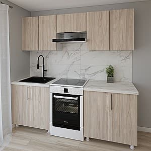 Bucatarie Smartex K1 220 cm Stejar Deschis