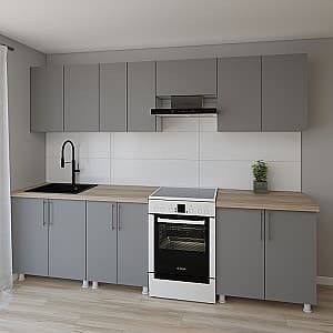 Кухня Smartex K1 280 см Графит