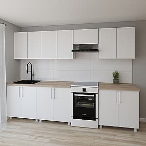 Bucatarie Smartex K1 300 cm Alb