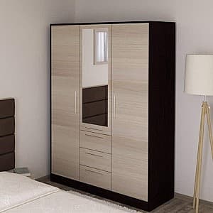 Dulap PS S-140(3) oglinda Wenge