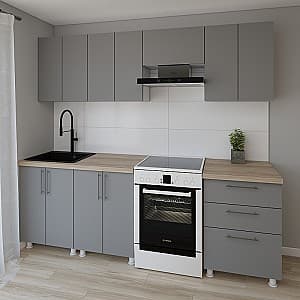 Кухня Smartex K2 240 см Графит