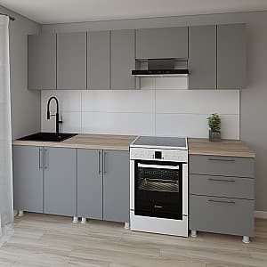 Кухня Smartex K2 260 см Графит