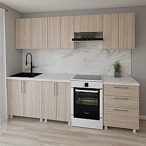 Кухня Smartex K2 260 см Дуб Светлый