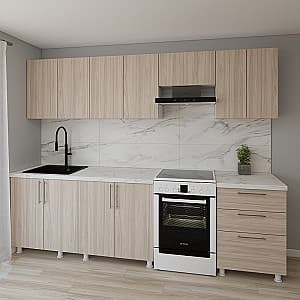 Bucatarie Smartex K2 280 cm Stejar Deschis