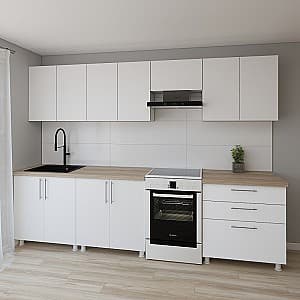 Bucatarie Smartex K2 300 cm Alb