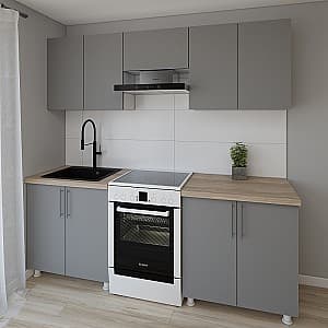 Кухня Smartex K1 220 см Графит