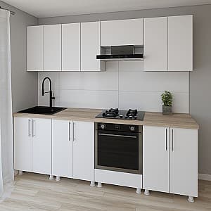 Bucatarie Smartex K3 240 cm Alb