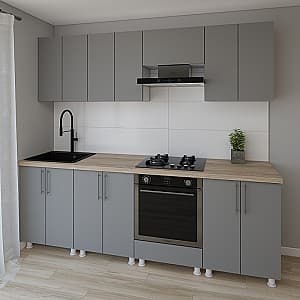 Кухня Smartex K3 240 см Графит