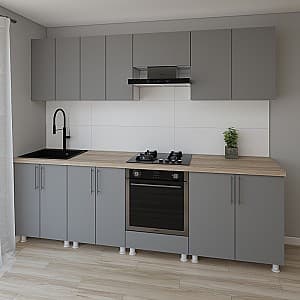 Bucatarie Smartex K3 260 cm Grafit