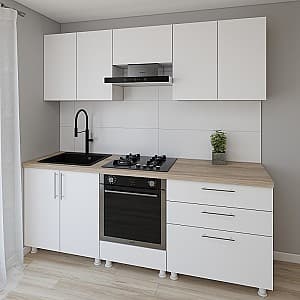 Bucatarie Smartex K4 220 cm Alb