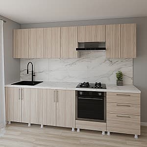 Bucatarie Smartex K4 280 cm Stejar Deschis