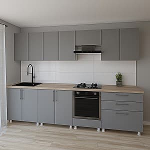 Bucatarie Smartex K4 300 cm Grafit