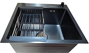 Кухонная мойка Backer Grid 600-45033 Nano Black