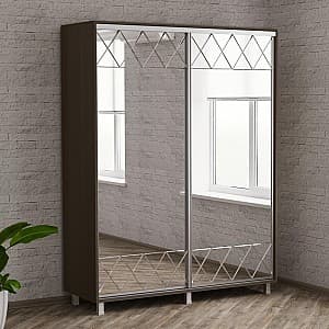 Шкаф-купе PS Д-180 (гравировка) Венге