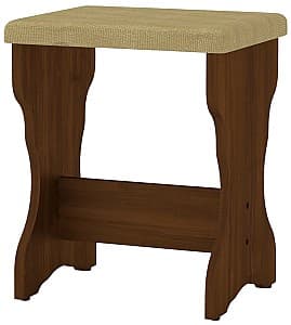 Табуретка KompaniT Т-2 Орех (Коричневый)/Торонто-Браун (Бежевый)