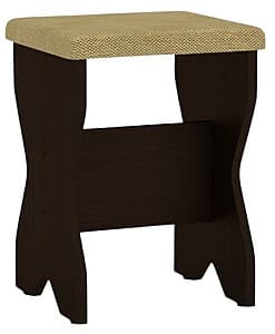 Табуретка KompaniT Т-1 Венге (Коричневый)/Торонто Браун (Бежевый)