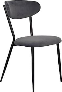 Стул Evelin LC-251B (Черный) / Велюр Dark Grey 57 (Серый)