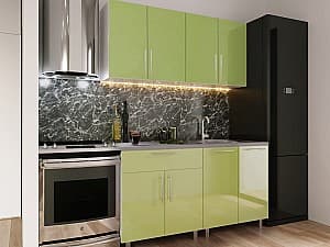 Bucatarie PS Mini (High Gloss) 1.6 m Green