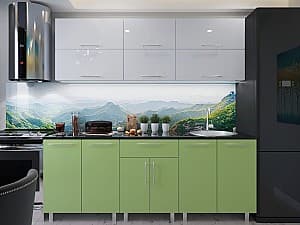 Кухня PS Modern (High Gloss) 1.8m White/Green