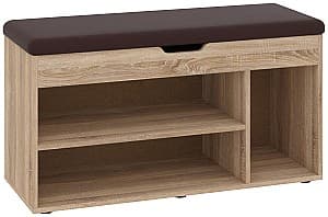 Suport pentru incaltaminte Pehotin B-8 Stejar Sonoma(Bej)/Maro