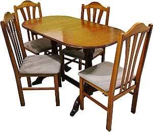 Masa din lemn Viitorul Ov. Extensibila 160x70 cm Stejar Deschis