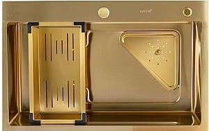 Кухонная мойка Gappo GS7246-3 SATIN GOLD