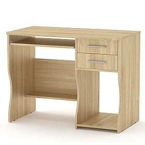 Masa de birou KompaniT SKM-7 Stejar sonoma