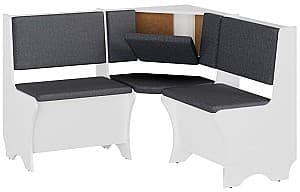 Coltar de bucatarie KompaniT Ecuador Nimfea Alba / Balaton 96 (Negru)