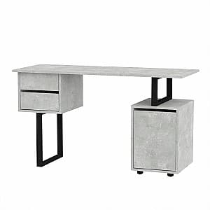 Офисный стол KompaniT Лофт-4 Ателье Светлый (Серый)