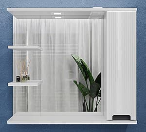 Dulap penal Bayro Positano 1000x750 Drept Alb Mat