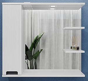 Dulap penal Bayro Positano 1000x750 Stâng Alb Mat