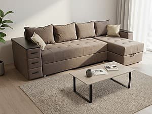 Canapea de colt Elegant Style Mira 290 (LS) Maro