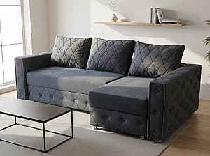 Canapea de colt Elegant Style K7 Gri Inchis