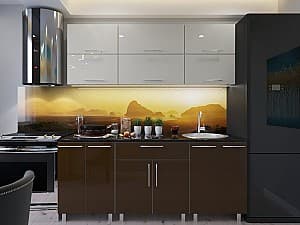 Кухня PS Modern (High Gloss) 2m Bianco/Brown