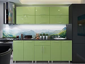Bucatarie PS Modern (High Gloss) 2m Green