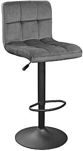 Scaun pentru bar DP Sb-044 Grey Catifea