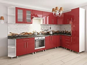 Кухня PS Ана 3.4x1.7м Red