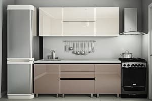 Bucatarie PS Gola-1 2 m High Gloss Cappuccino