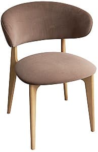 Стул DP Roses Royal Velvet 4+Natural Legs