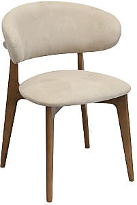 Стул DP Roses Mustang Krem + Oak Legs