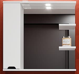 Шкаф пенал Bayro Etna 800x750 левый Матовый белый