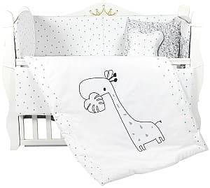 Lenjerie de pat pentru copii PernaMea Lovely Giraffe (8 piese)